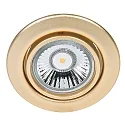 Einbaustrahler DOWNLIGHT C 3830, Ø 8.8cm, schwenkbar, Gold matt