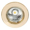 Einbaustrahler DOWNLIGHT C 1830, Ø 8cm, starr, 24 Karat vergoldet
