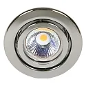 Einbaustrahler DOWNLIGHT C 3840, Ø 7cm, schwenkbar, schwarz-Chrom