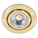 Einbaustrahler DOWNLIGHT C 3840, Ø 7cm, schwenkbar, Messing gebürstet