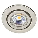 Recessed spot DOWNLIGHT C 3840, Ø 7cm, swiveling, brushed nickel