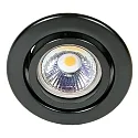 Einbaustrahler DOWNLIGHT C 3840, Ø 7cm, schwenkbar, schwarz