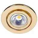 Einbaustrahler DOWNLIGHT C 3840, Ø 7cm, schwenkbar, 24 Karat vergoldet