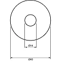 Einbauleuchte für Sternenhimmel C 392, Ø 4cm, G4, Chrom matt