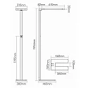 nobilé floor lamp EW-5525 for VDU workstation, direct / indirect IP40, opal, white matt dimmable