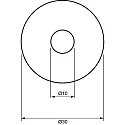Einbauleuchte für Sternenhimmel C 411, Ø 3cm, G4, Chrom matt