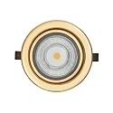 LED Furniture recessed luminaire DOWNLIGHT N 5022, Ø 6.8cm, COB, 3.3W, 3000K, swiveling, gold