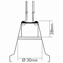 nobilé Recessed luminaire for starry sky N 411, Ø 3cm, G4, gold