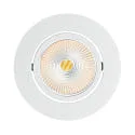 downlight 5068 ECO FLAT SCCT 38° DIM C round, swivelling, CCT Switch IP40, white matt dimmable