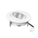 nobilé LED Downlight 5068 ECO FLAT SCCT DIM C, IP40, rund, 7.5W 2700/3000/4000K 38°, CRi >90, schwenkbar, dimmbar, weiß matt