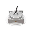 nobilé LED Downlight 5068 ECO FLAT SCCT DIM C, IP40, rund, 7.5W 2700/3000/4000K 38°, CRi >90, schwenkbar, dimmbar, weiß matt