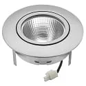 nobilé downlight 5068 ECO FLAT SCCT 38° DIM C round, swivelling, CCT Switch IP40, chrome matt dimmable