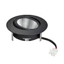 nobilé LED Downlight 5068 ECO FLAT SCCT DIM C, IP40, rund, 7.5W 2700/3000/4000K 38°, CRi >90, schwenkbar, dimmbar, schwarz matt