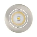LED Einbau-Downlight ECO FLAT 5068R, Ø 8.8cm, 7.5W 2700/300/4000K 38°, CRi>90, schwenkbar, dimmbar, inkl. AB, Nickel