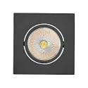 LED Downlight 5068Q ECO FLAT SCCT DIM C, IP40, eckig, 7.5W 2700/3000/4000K 38°, CRi >90, schwenkbar, dimmbar, schwarz matt