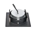 nobilé LED Downlight 5068Q ECO FLAT SCCT DIM C, IP40, eckig, 7.5W 2700/3000/4000K 38°, CRi >90, schwenkbar, dimmbar, schwarz matt
