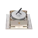 nobilé LED Downlight 5068Q ECO FLAT SCCT DIM C, IP40, eckig, 7.5W 2700/3000/4000K 38°, CRi >90, schwenkbar, dimmbar, Nickel gebürstet