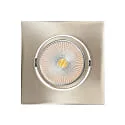 recessed downlight ECO FLAT 5068Q DIM / 38° round, CCT Switch, dimmable IP40, brushed nickel dimmable