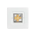 LED Downlight A 5068 T FLAT RQ, eckig, 48°, 9W, 3000K, IP40, dimmbar, weiß matt