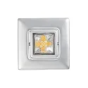 LED Downlight A 5068 T FLAT RQ, eckig, 48°, 9W, 3000K, IP40, dimmbar, chrom matt