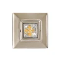 LED Downlight A 5068 T FLAT RQ, eckig, 48°, 9W, 4000K, IP40, dimmbar, nickel gebürstet