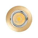 downlight A 5068 T FLAT IP40, gold, satined dimmable