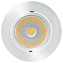 LED Downlight 5068 ECO FLAT BIO, rund, 38°, 7,5W, 4000K, IP40, schwenkbar, chrom