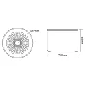 nobilé spot 5068 ECO DOB square IP40, black matt dimmable