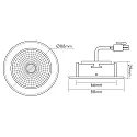 LED Downlight 5068 ECO FLAT TUN, rund, 38°, 6W, IP40