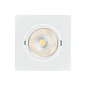 LED Downlight 5068Q ECO FLAT BIO, eckig, 38°, 7,5W, 5000K, IP40, weiß matt