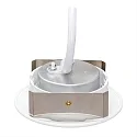 nobilé LED Einbau-Downlight 5068 ECO DOB, IP40, Ø 8.8cm, 6W 3000K 570lm 38°, durchverdrahtet, dimmbar, schwenkbar, weiß matt