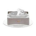 nobilé LED Einbau-Downlight 5068 ECO DOB, IP40, Ø 8.8cm, 6W 3000K 570lm 38°, durchverdrahtet, dimmbar, schwenkbar, weiß matt