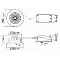 nobilé spot 5068 ECO DOB round IP40, white matt dimmable