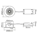 nobilé spot 5068 ECO DOB round IP40, chrome dimmable