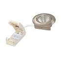 LED Downlight 5068 ECO DOB, rund, 38°, 8W, 4000K, IP40, dimmbar, nickel gebürstet