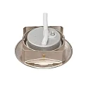 nobilé LED Downlight 5068 ECO DOB, rund, 38°, 8W, 4000K, IP40, dimmbar, nickel gebürstet