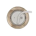 nobilé LED Downlight 5068 ECO DOB, rund, 38°, 8W, 4000K, IP40, dimmbar, nickel gebürstet