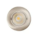nobilé LED Downlight 5068 ECO DOB, rund, 38°, 8W, 4000K, IP40, dimmbar, nickel gebürstet