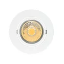LED Downlight A 5068 T FLAT BIO, rund, 38°, 8W, 3000K, IP40, schwenkbar, dimmbar, weiß matt