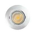 LED Downlight A 5068 T FLAT BIO, rund, 38°, 8W, 4000K, IP40, schwenkbar, dimmbar, chrom