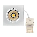 LED Downlight 5068Q ECO DOB, eckig, 38°, 8W, 4000K, IP40, dimmbar, chrom matt