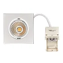 LED Downlight 5068Q ECO DOB, eckig, 38°, 8W, 4000K, IP40, dimmbar, chrom