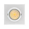LED Downlight A 5068Q T FLAT BIO, eckig, 38°, 8W, 4000K, IP40, dimmbar, chrom matt