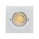LED Downlight A 5068Q T FLAT BIO, eckig, 38°, 8W, 3000K, IP40, dimmbar, chrom