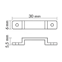 nobilé Accessories for Flexible LED SMD 3528 IP67 - Mounting clip, set of 10