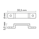 nobilé Zubehör für Flexible LED SMD 5050 - - IP67 Befestigungsclip, 10er Set