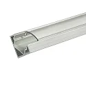 Alu Eck-Profil 2 TP, 200cm, für LED-Strips bis 1.2cm Breite