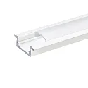 Alu T-Profil 2 OP, 200cm, für LED-Strips bis 1.2cm Breite, weiß matt