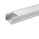 Alu U-Profil 3 OP, für LED Strips bis 1.5cm Breite, inkl. opalem Cover, 200cm