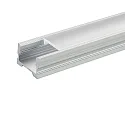 Alu U-Profil 3 TP, für LED Strips bis 1.5cm Breite, inkl. transparentem Cover, 200cm